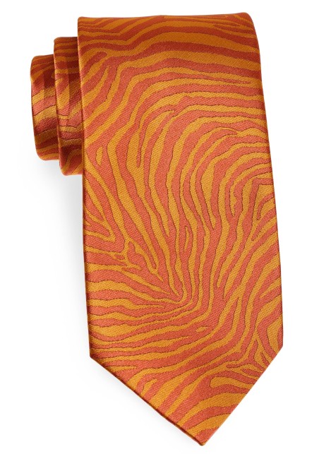 Mens Necktie in Tiger Stripe Design