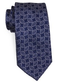 Navy and Dress Gray Designer Tie in XL Length