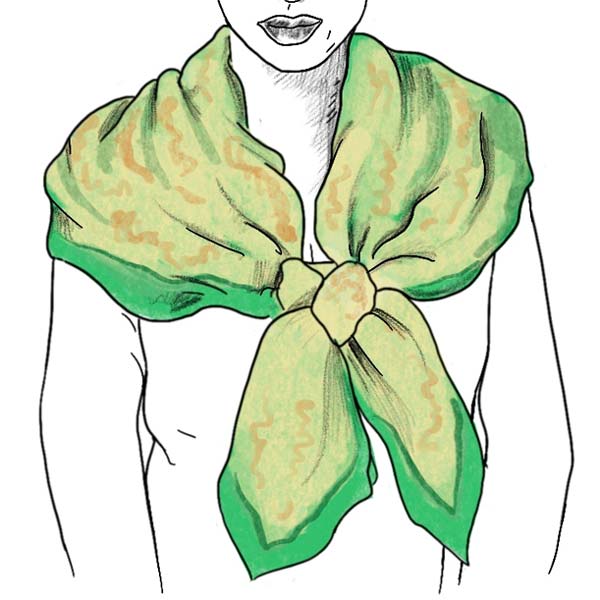 shoulder volume scarf fold ladies