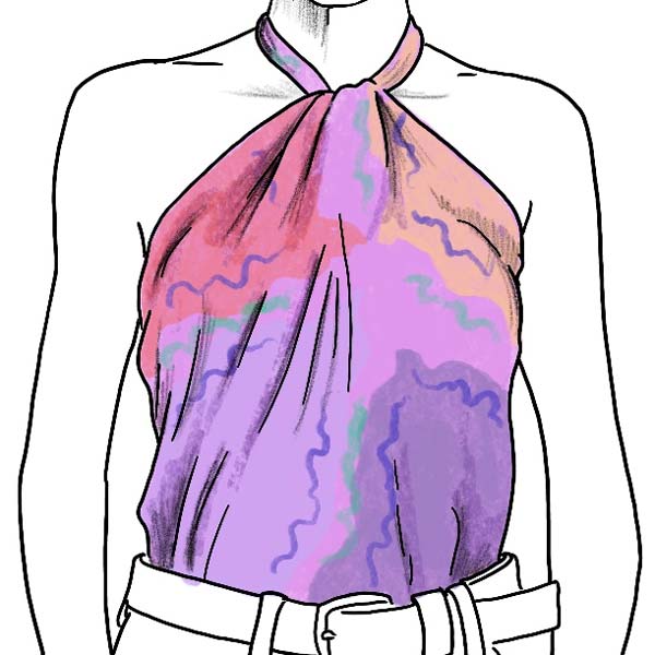 Scarf top how to wear a ladies silk scarf