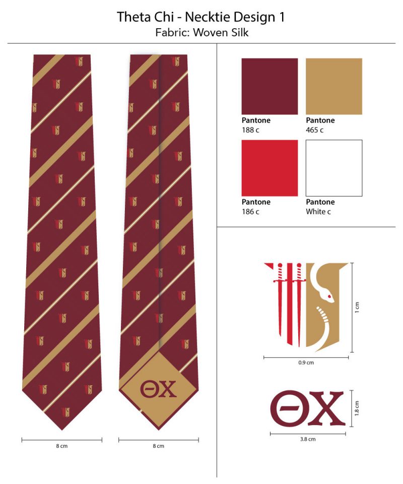 ThetaChi branded neckties