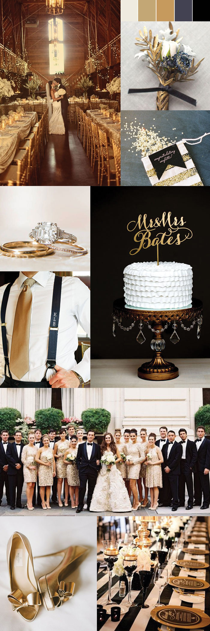 Gold Themed Wedding Ideas