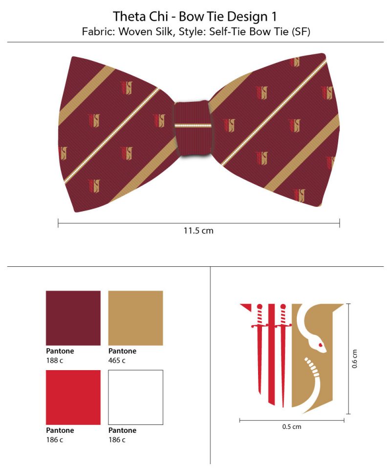 Theta Chi silk bow ties