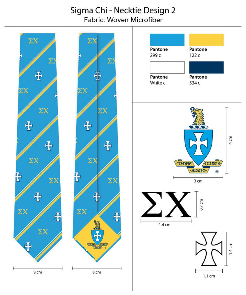 Sigma Chi Summer Striped Ties