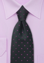 black-pink-polka-dot-tie
