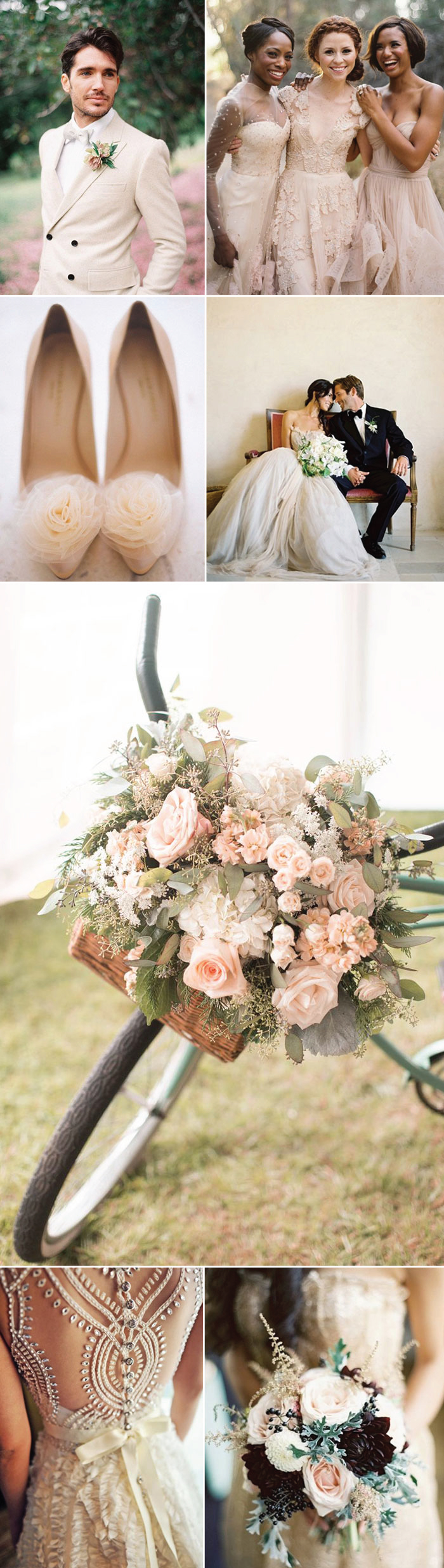 Wedding Ideas for Nude and Neutral Weddings
