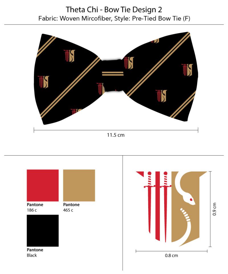 Theta Chi Logo Bow Tie