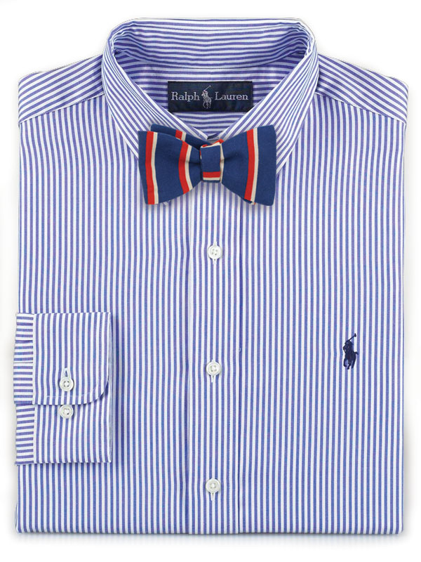 Graphic Striped Bow Tie