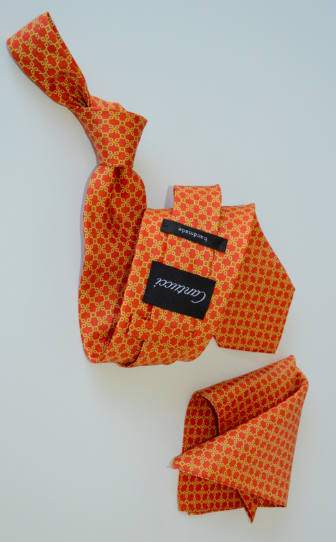 Cantucci-silk-tie-orange