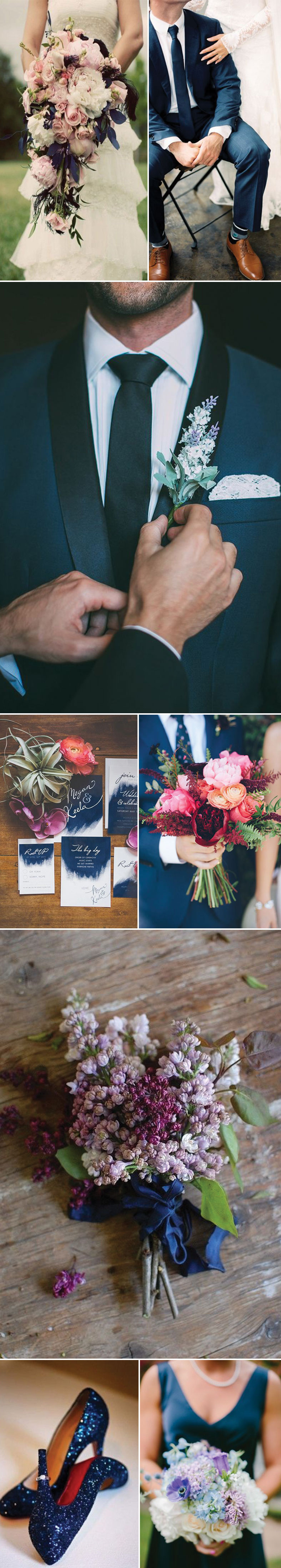 Lavender and Navy Wedding