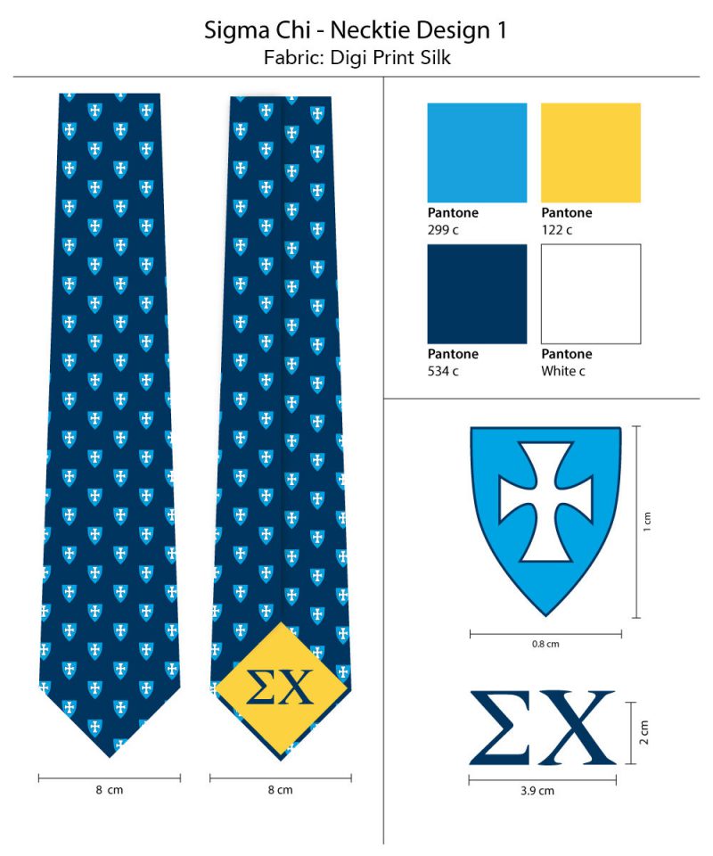 Sigma Chi Silk Ties