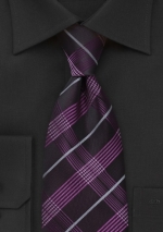 fuchsia-plaid-tie
