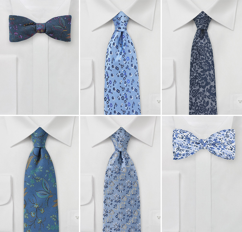Boho Print Ties For Groomsmen