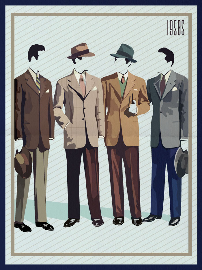 Menswear Style Trends of the 1950's