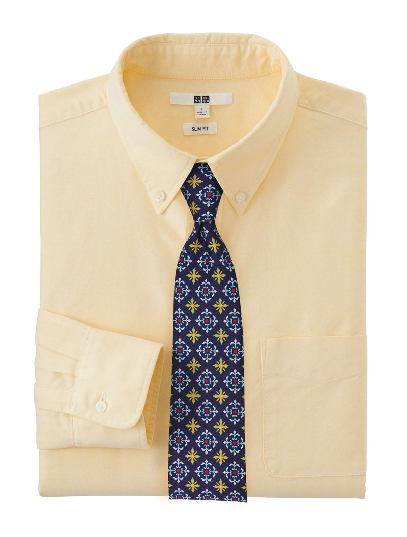 Blue and Yellow Spanish Tile Necktie
