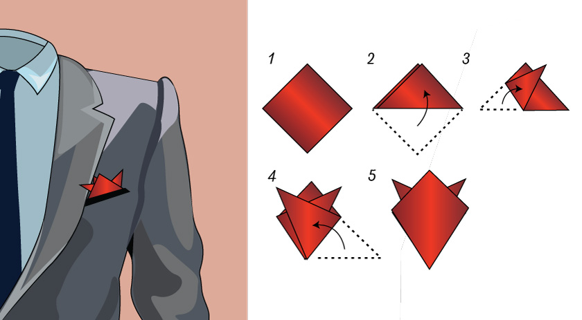 Four Point Pocket Square