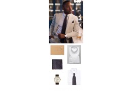 Look Of The Week: Beige Suit and Wool Tie