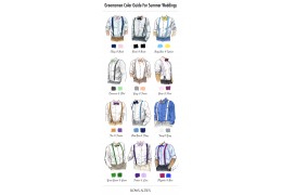 Wedding Color Guide For Suspenders and Bow Ties