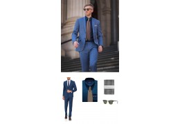 How To Accessorize A Dark Blue Dress Shirt