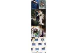 Burgundy and Dusty Blue Wedding Ideas